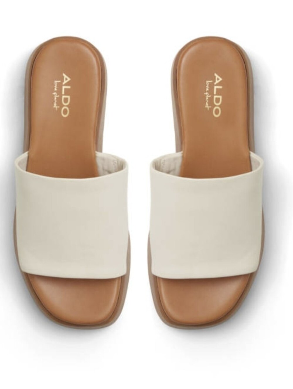 Aldo Yassu Wedge sandals in Off White Color Sz 8 Like New